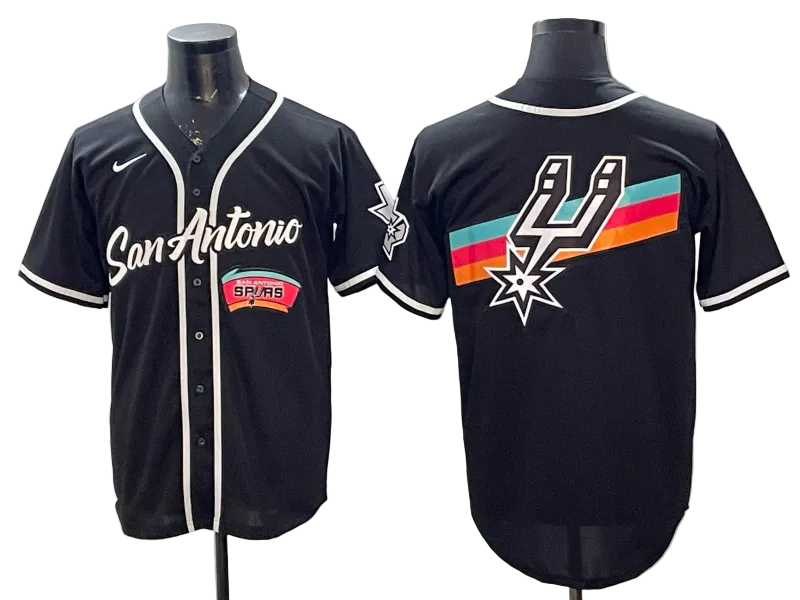 2026 Victor Wembanyama San Antonio Spurs Baseball Jersey -All Stitched