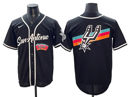 2026 Victor Wembanyama San Antonio Spurs Baseball Jersey -All Stitched