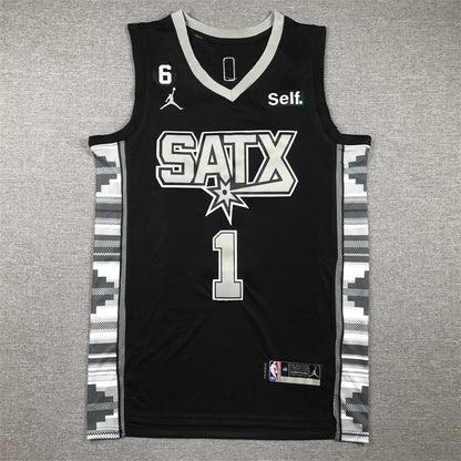 Victor Wembanyama San Antonio Spurs Baskeball Jersey -All Stitched
