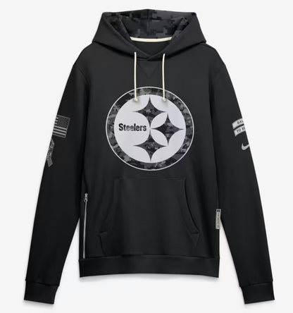 2026 Salute to Service Black Sideline Dri-FIT Pullover Hoodie