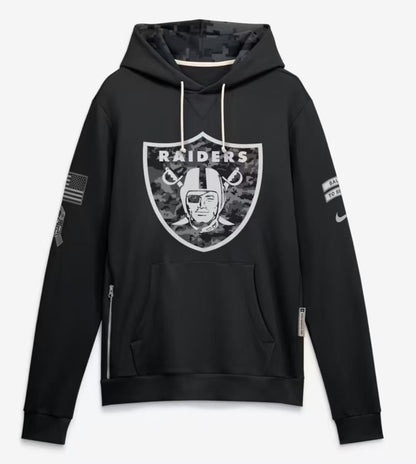 2026 Salute to Service Black Sideline Dri-FIT Pullover Hoodie