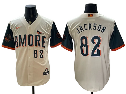 Custom Orioles Cream 2026 City Connect Stadium Jersey - All Stitched