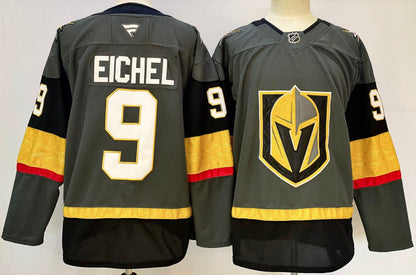 Custom Mark Stone Knights Reverse Retro 2.0 Black  Home Gold Gray Hockey Jersey -All Stitched