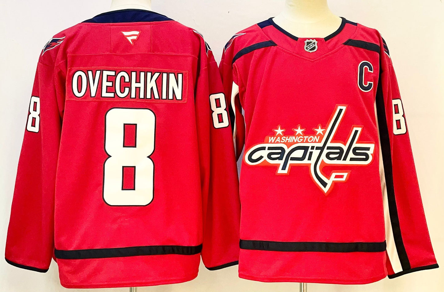 Custom 2026 Home Red Premium All Stitched Hockey Jersey