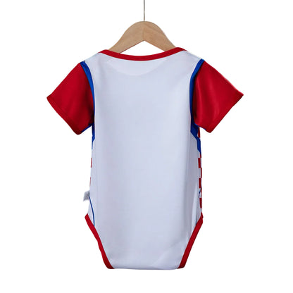 Custom Infant 2026 Croatia Home White Soccer Jersey | Croatia 2026 Baby Bodysuit