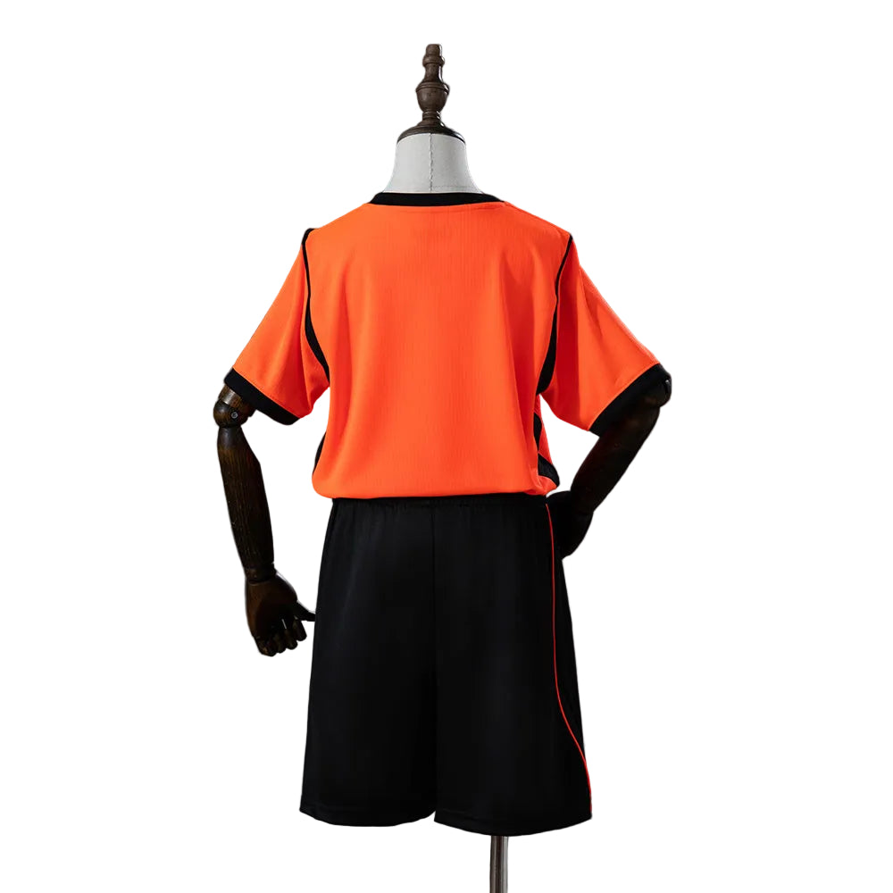 Custom Youth Netherlands 2026 Home Orange Soccer Jersey Kit Set– Personalized Name & Number