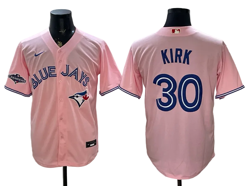 2026 Custom Blue Jays Pink Limited Baseball Jersey -All Stitched