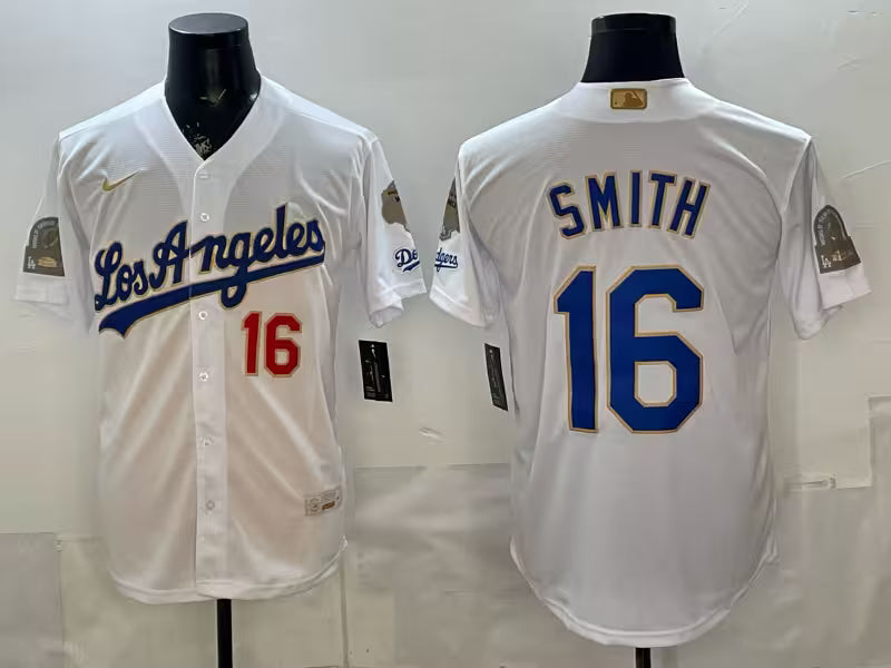 Custom Royal White 2026 Gold Collection Stadium Jersey - All Stitched
