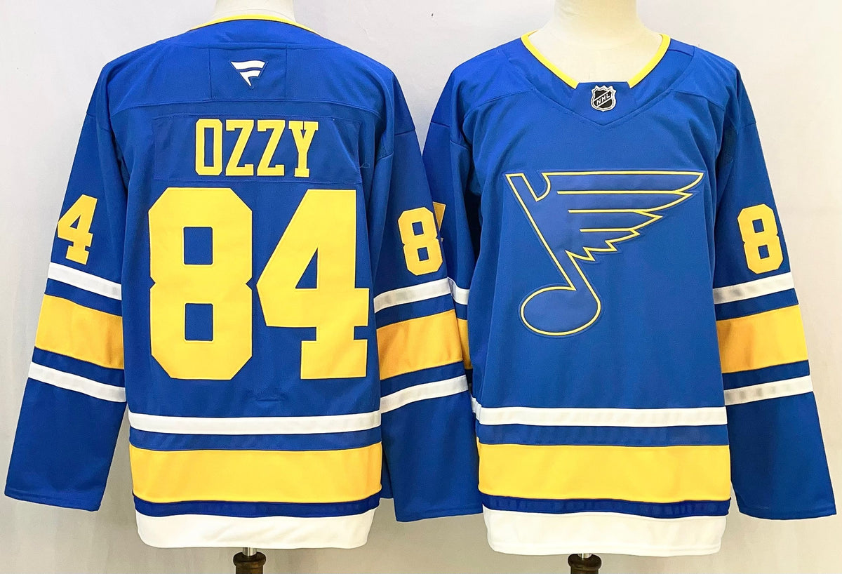 Custom Jordan Binnington Blues Home Blue Hockey Jersey -All Stitched
