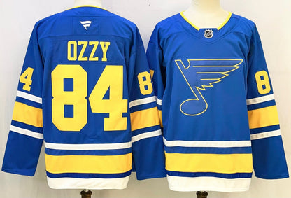 Custom Jordan Binnington Blues Home Blue Hockey Jersey -All Stitched