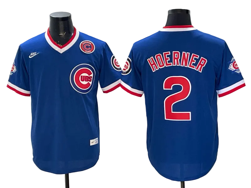 Custom Cubs Throwback Royal Collection Limited Baseball Jersey -All Stitched
