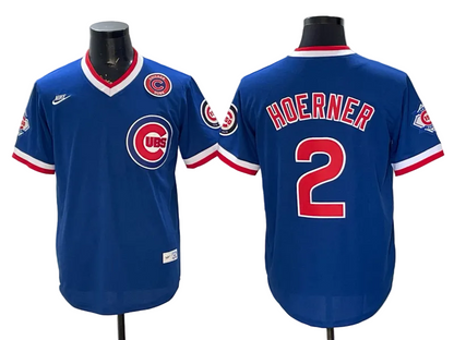 Custom Cubs Throwback Royal Collection Limited Baseball Jersey -All Stitched