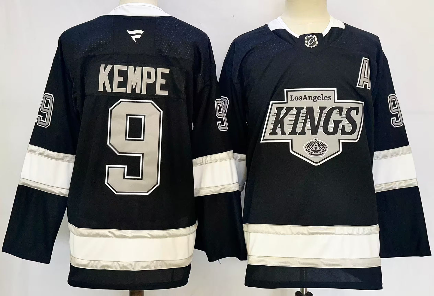 Custom 2026 Kings Home Black Premium All Stitched Hockey Jersey