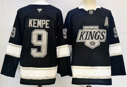 Custom 2026 Kings Home Black Premium All Stitched Hockey Jersey