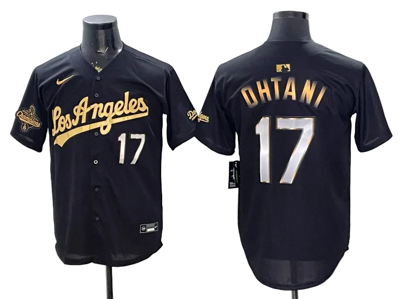 2026 Custom Dodgers Black Gold Limited Baseball Jersey -All Stitched