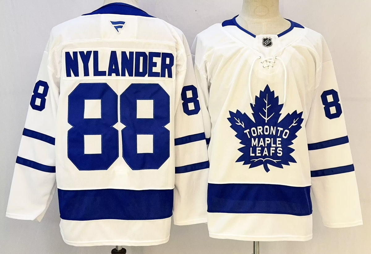 Custom Gavin McKenna Maple Leafs Home Blue White Alternate Black Hockey Jersey -All Stitched