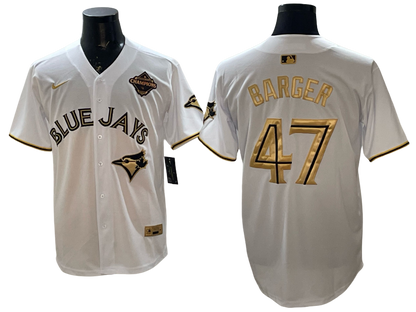 Custom 2025 American League Champions White Gold Jersey - All Stitched