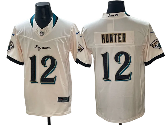 Custom Travis Hunter Natural Jaguars 2026 Rivalries Collection Limited Jersey -All Stitched