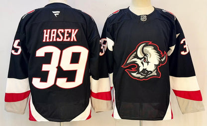 Custom 2026 Sabres Alternate Black Premium All Stitched Hockey Jersey