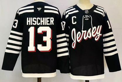 Custom 2026 New Jersey Alternate Black Premium All Stitched Hockey Jersey