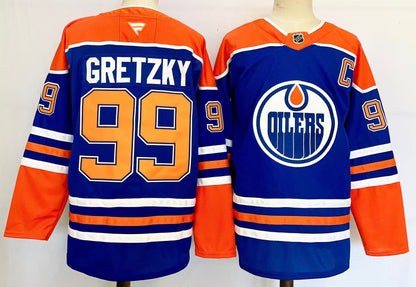 Custom 2026 Oilers Home Royal Premium All Stitched Hockey Jersey