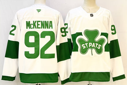 Custom Gavin McKenna Maple Leafs White Alternate 2 Hockey Jersey -All Stitched