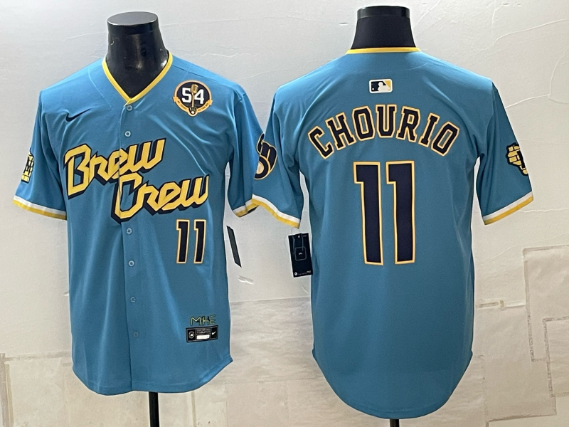 Custom Jackson Chourio 2026 World Series Powder Blue Baseball Jersey -All Stitched