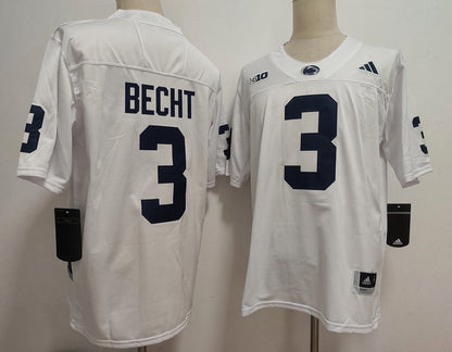 Custom Rocco Becht #3 Penn State Nittany Lions White Navy 2026 Limited Football Jersey -All Stitched