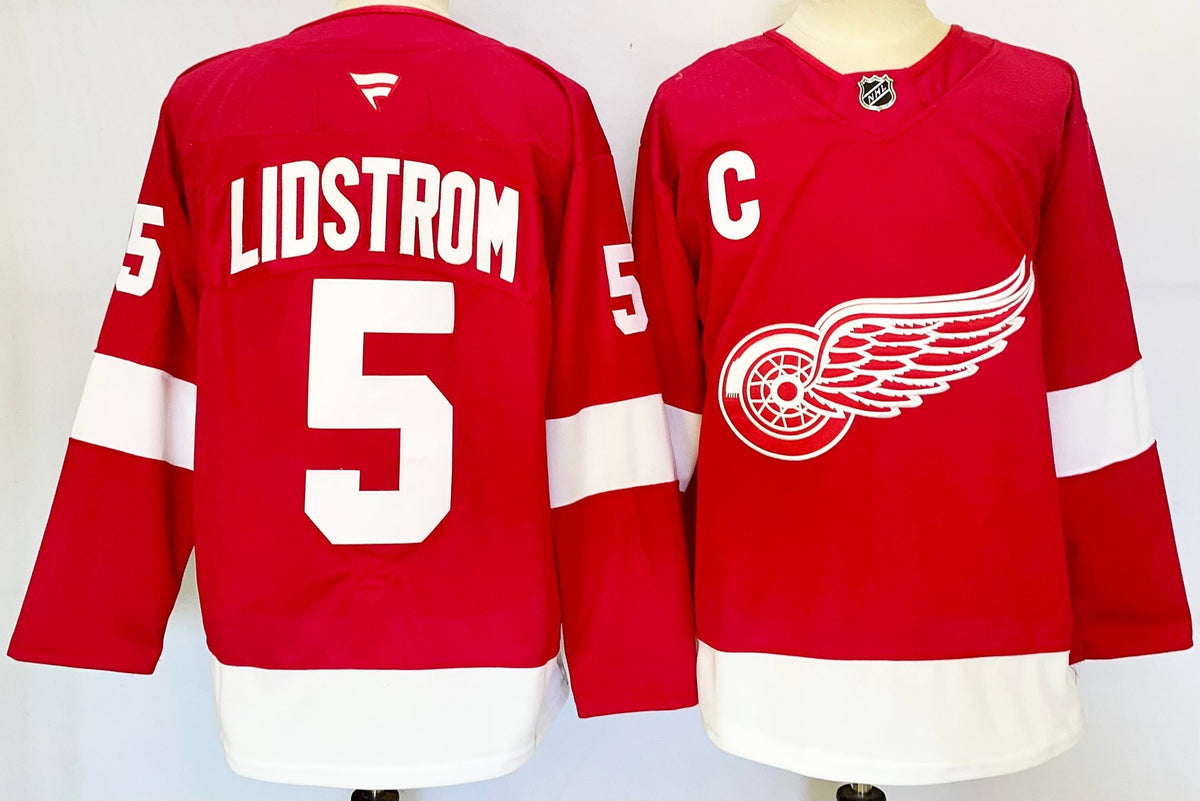 Custom Dylan Larkin Red Wings Home Premium Red Hockey Jersey -All Stitched