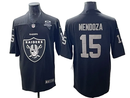 Custom Fernando Mendoza Raiders Black Gold Limited Football Jersey -All Stitched