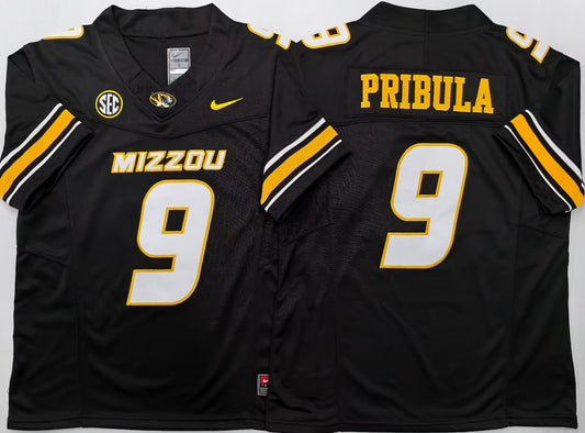 Men's Beau Pribula Vapor Jersey #9 Black -All Stitched