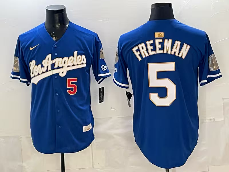 Custom Royal White 2026 Gold Collection Stadium Jersey - All Stitched
