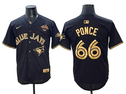 Custom 2025 American League Champions Black Gold Jersey - All Stitched