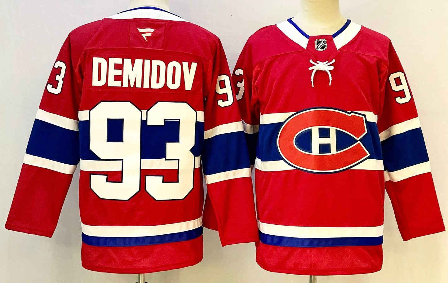 Custom 2026 Canadien Jakub Dobes Home Red Premium All Stitched Hockey Jersey