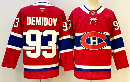 Custom 2026 Canadien Jakub Dobes Home Red Premium All Stitched Hockey Jersey