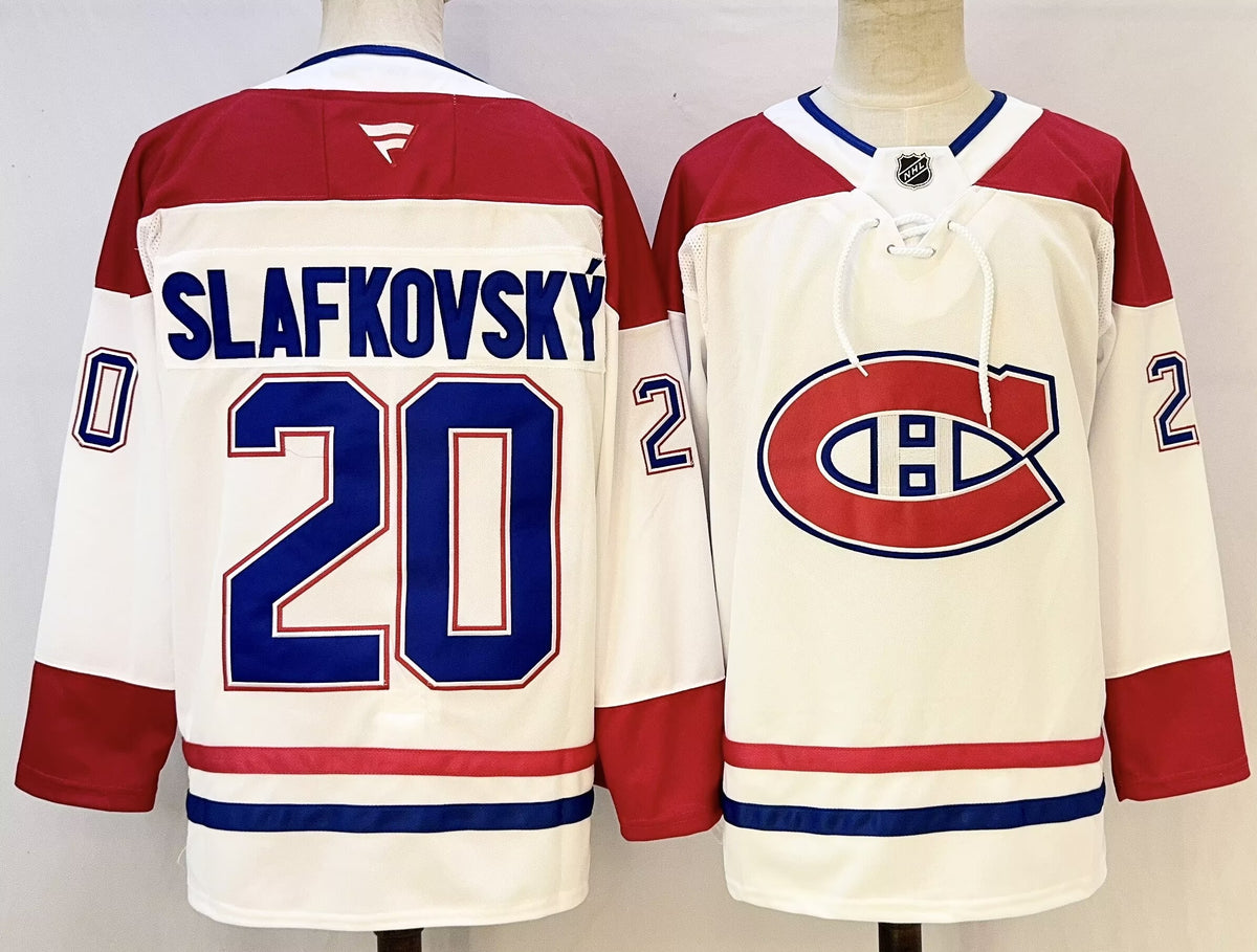 Custom Canadiens Away White Premium Hockey Jersey -All Stitched