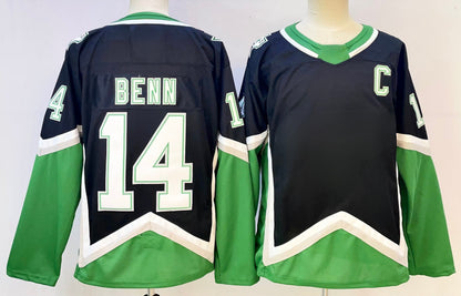 Custom Men's Black/Green Alternate Premium All Stitched Hockey Jersey