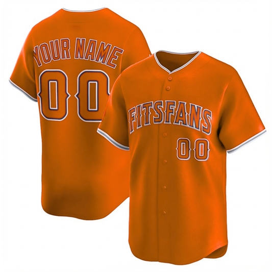 Custom Orange Baseball Jersey