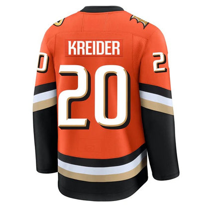 Custom 2026 Home Orange Premium All Stitched Hockey Jersey