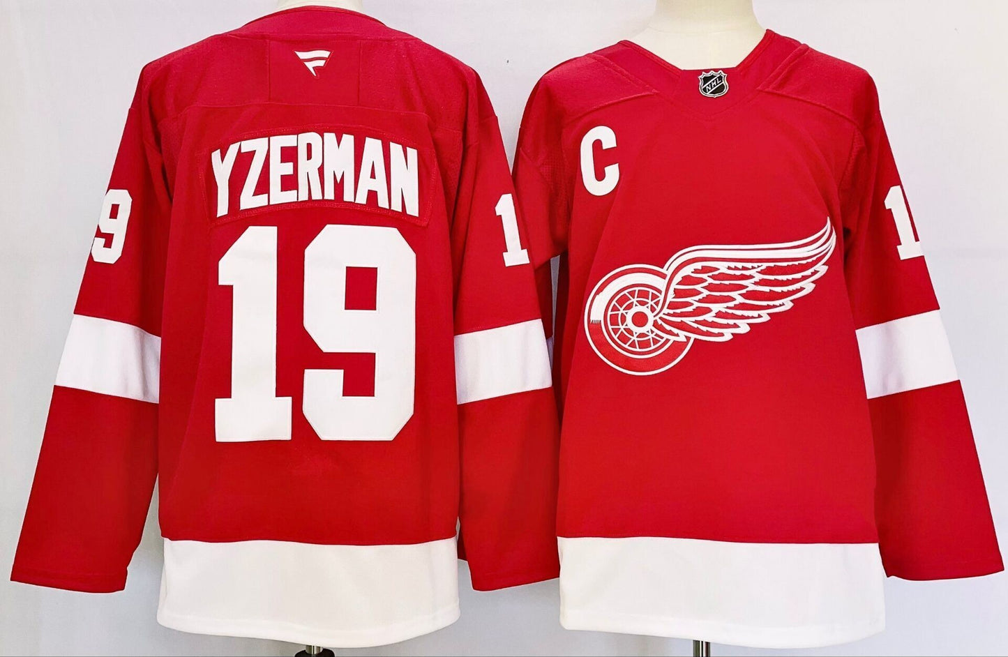 Custom 2026 Wings Home Red Premium All Stitched Hockey Jersey