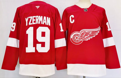 Custom 2026 Wings Home Red Premium All Stitched Hockey Jersey