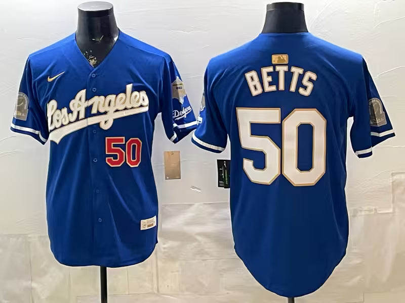 Custom Royal White 2026 Gold Collection Stadium Jersey - All Stitched