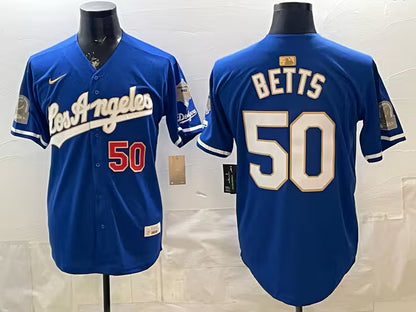 Custom Royal White 2026 Gold Collection Stadium Jersey - All Stitched