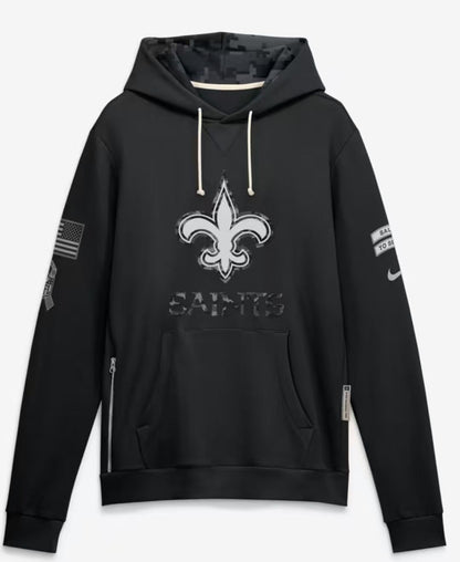 2026 Salute to Service Black Sideline Dri-FIT Pullover Hoodie