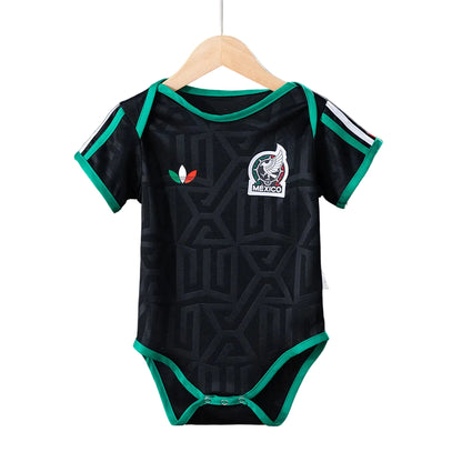 Custom Infant 2026 Mexico Third Away Black Soccer Jersey | Mexico 2026 Baby Bodysuit