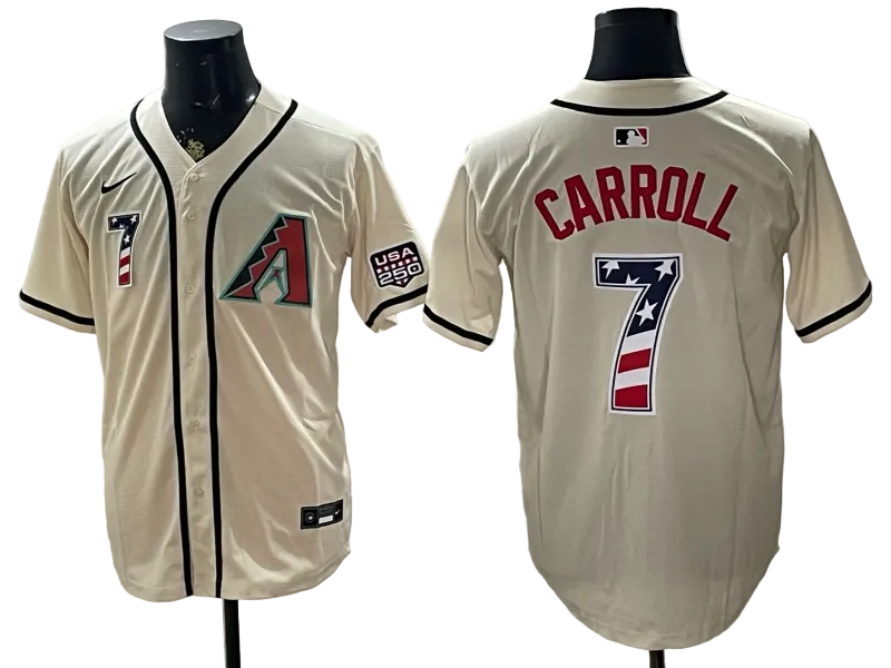 Custom USA 250 Fourth of July Baseball Jersey -All Stitched
