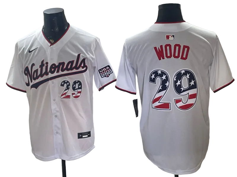 Custom USA 250 Fourth of July Baseball Jersey -All Stitched