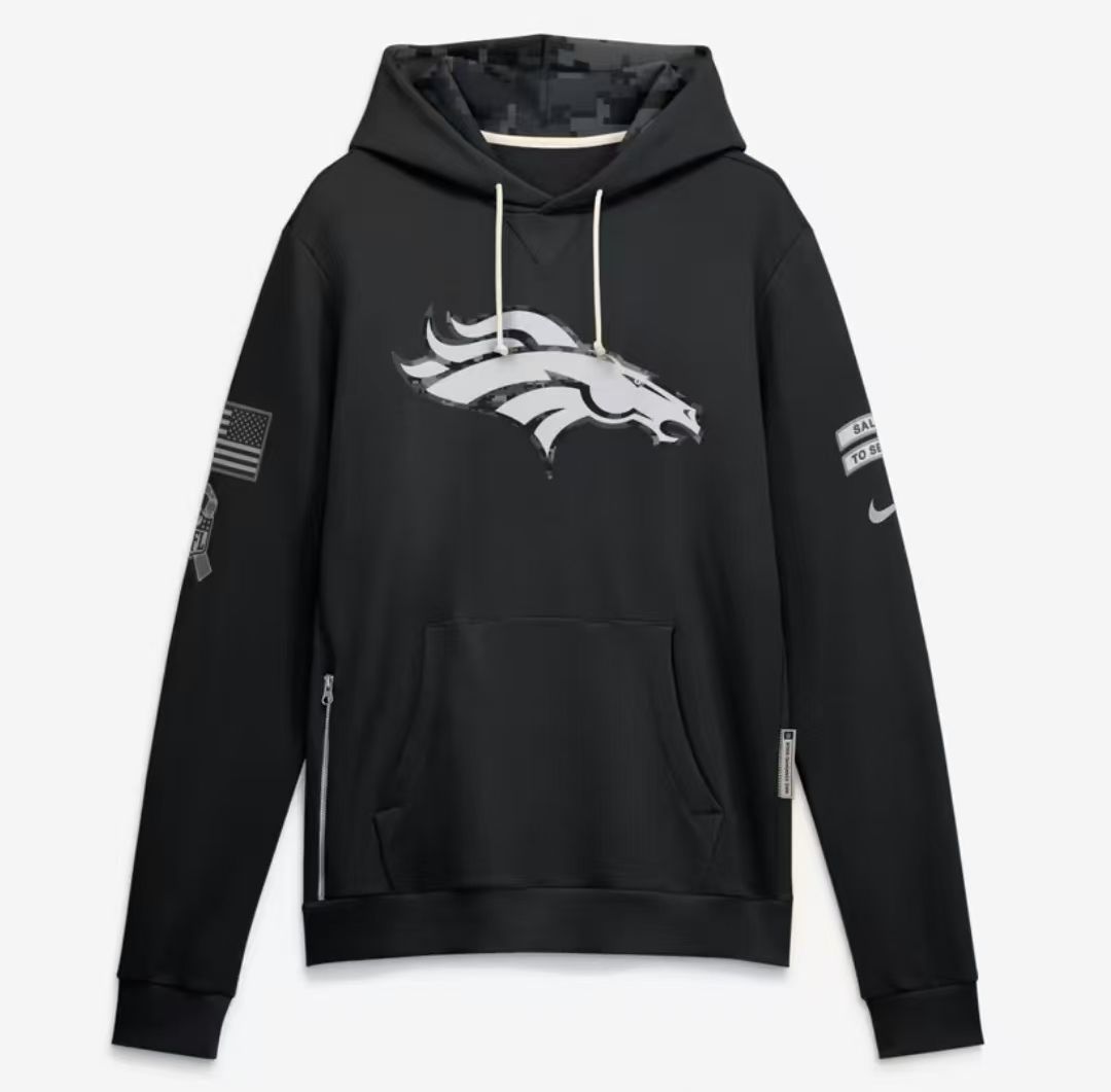 2026 Salute to Service Black Sideline Dri-FIT Pullover Hoodie
