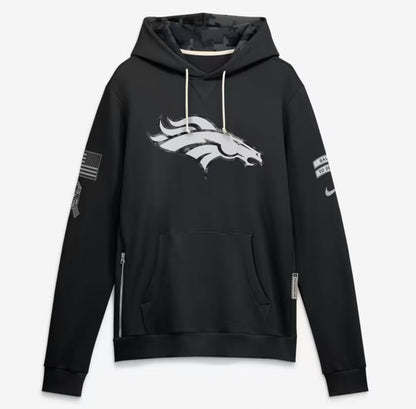 2026 Salute to Service Black Sideline Dri-FIT Pullover Hoodie