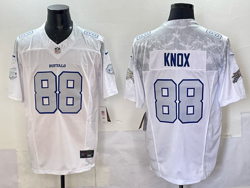Custom Josh Allen Bills White Rivalries Collection Limited Jersey -All Stitched